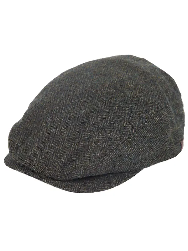 Barbour Men's Barlow Flat Cap - Olive Image 1