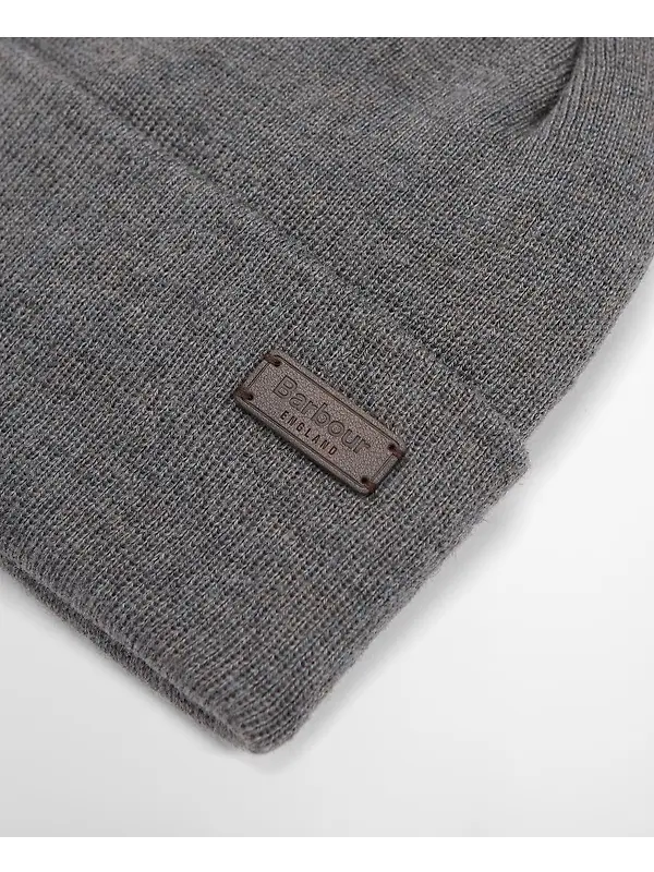 Barbour Men's Healey Beanie Hat - Charcoal Image 3