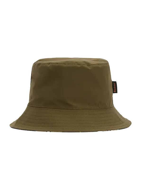 Barbour Men's Hutton Reversible Bucket Hat - Fern/Ancient Image 1