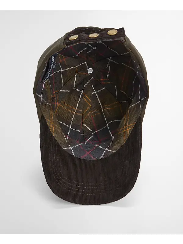 Barbour Men's Ashby Cap - Olive/Brown Image 8
