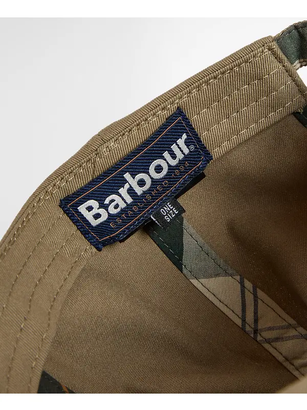 Barbour Men's Milburn Cap - Bleached Olive Image 9