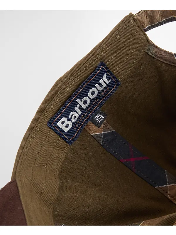 Barbour Men's Langdale Cap - Olive/Brown Image 10