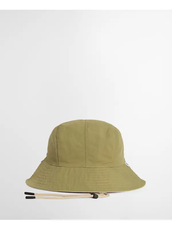 Barbour Men's Festival Reversible Bucket Hat - Bleached Olive Image 8