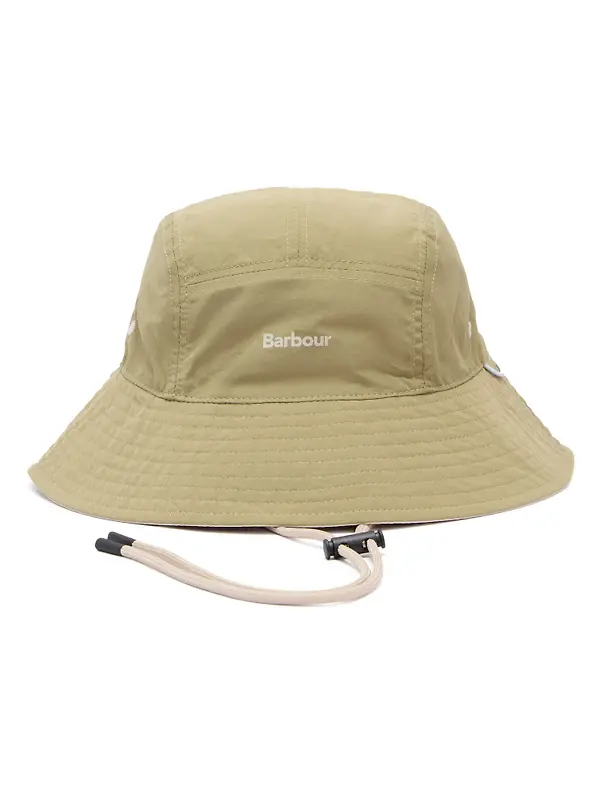 Barbour Men's Festival Reversible Bucket Hat - Bleached Olive Image 2
