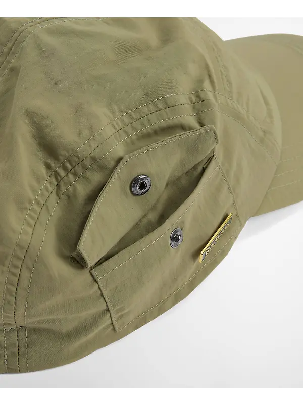 Barbour Men's Festival Pocket Cap - Bleached Olive Image 7