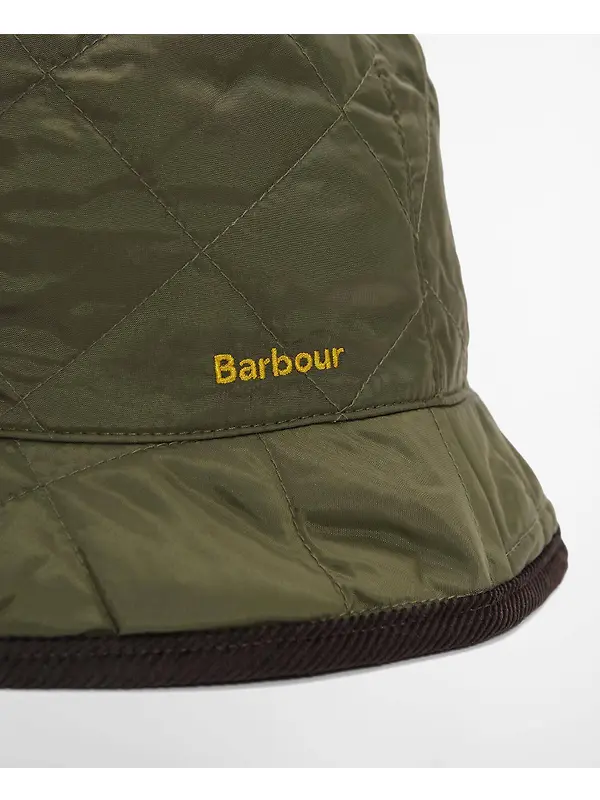 Barbour Men's Liddesdale Reversible Bucket Hat - Olive / Shadow Classic Tartan Image 3
