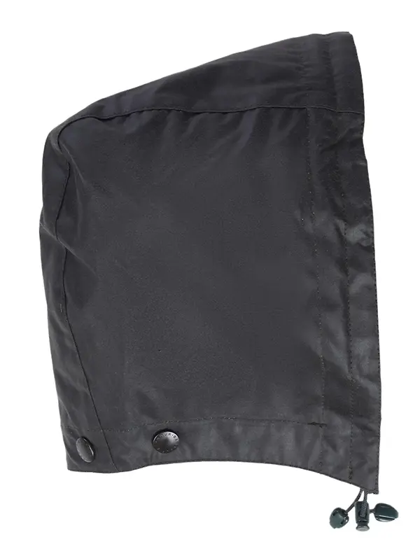 Barbour Wax Cotton Hood - Tartan Lining - Sage Image 1