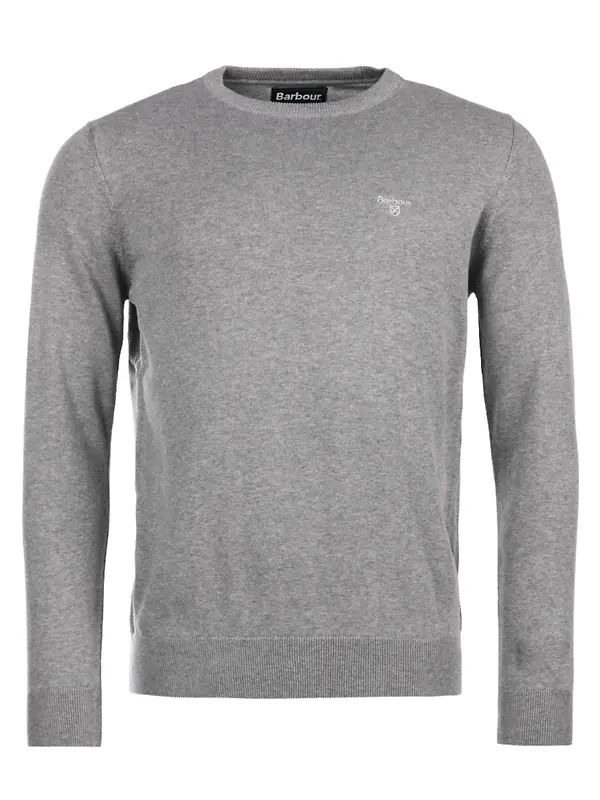 Product image of Barbour Men's Pima Crew Neck Jumper - Grey