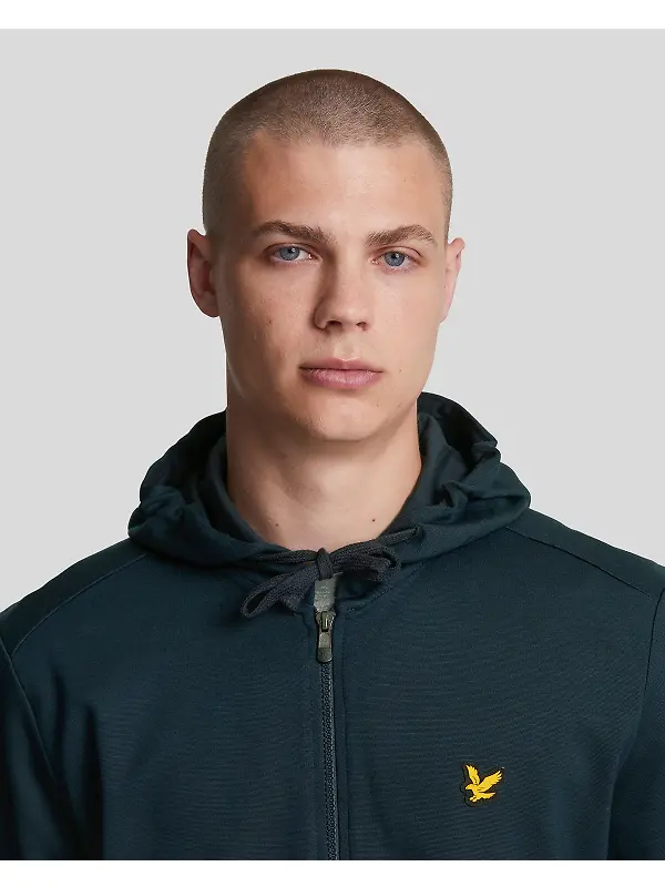 Lyle & Scott Men's Sports Full-Zip Hoodie - Dark Navy Image 4