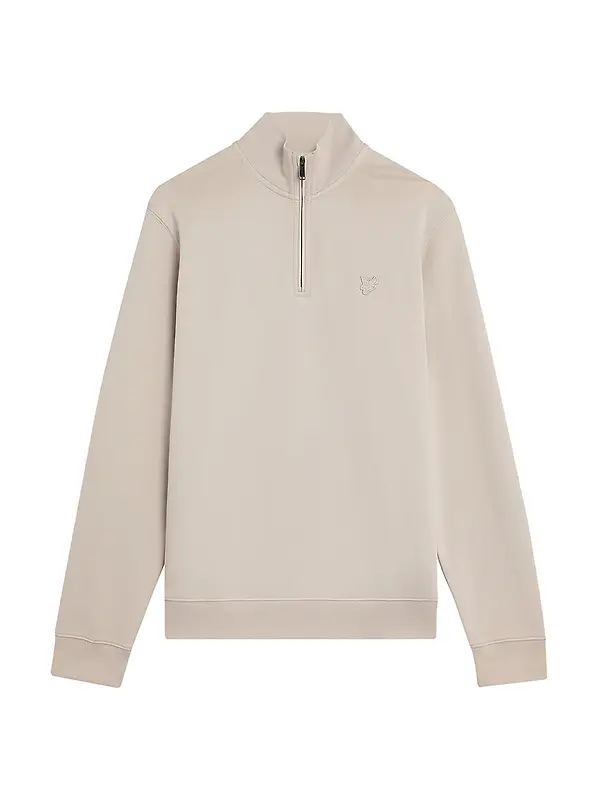 Lyle & Scott Men's Superfine Quarter Zip Sweatshirt - Cove Image 1