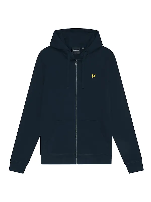 Lyle & Scott Men's Loopback Cotton Fit Full Zip Hoodie - Dark Navy Image 1