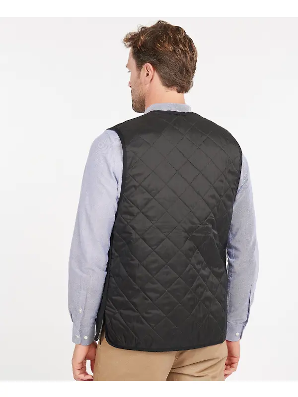 Barbour Men's Quilted Waistcoat/Zip-In Liner - Black/Modern Image 4