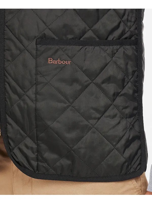 Barbour Men's Quilted Waistcoat/Zip-In Liner - Black/Modern Image 7