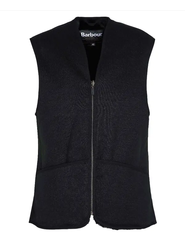 Barbour Men's Warm Pile Zip Liner - Black Image 1