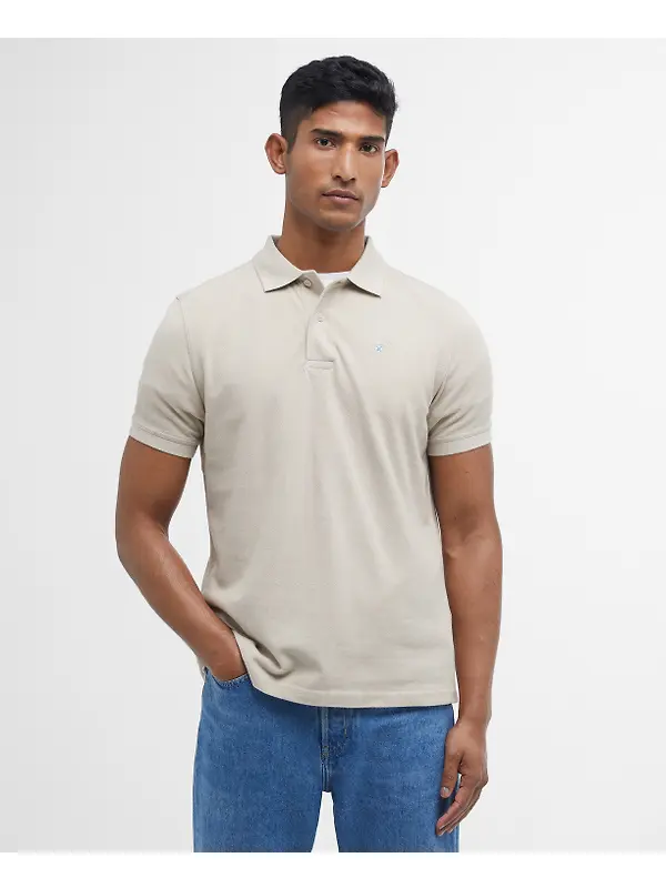 Barbour Men's Sports Short-Sleeved Polo Shirt - Mist Image 2