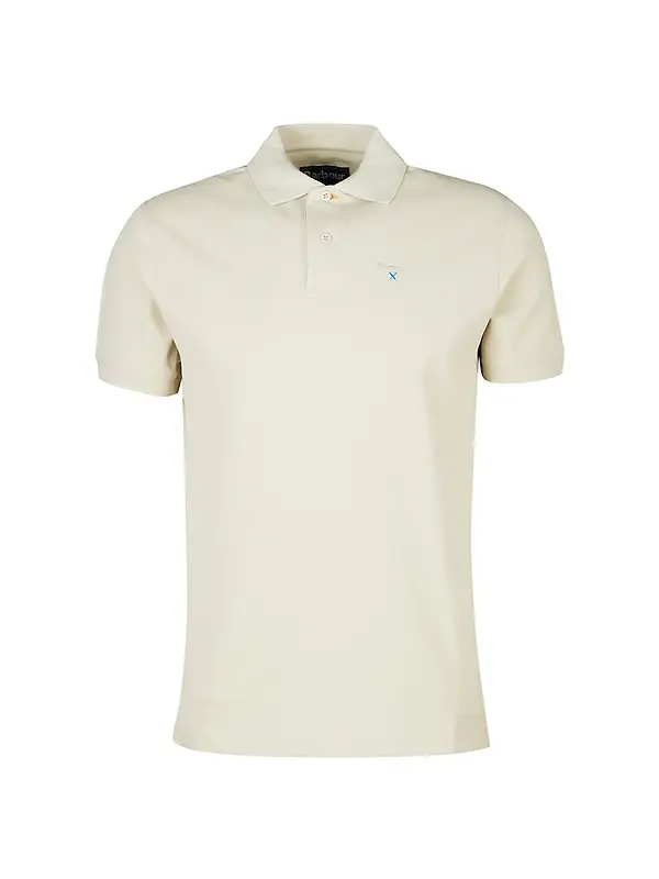 Barbour Men's Sports Short-Sleeved Polo Shirt - Mist Image 1