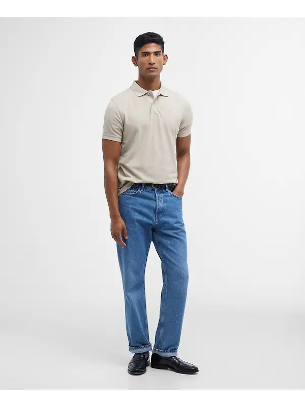Barbour Men's Sports Short-Sleeved Polo Shirt - Mist Image 3
