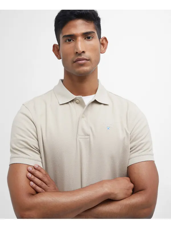 Barbour Men's Sports Short-Sleeved Polo Shirt - Mist Image 5
