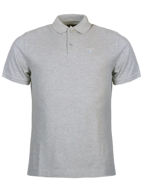 Barbour Men's Original Sports Tailored Polo Shirt - Grey Marl Image 1