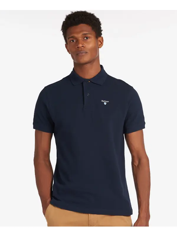 Barbour Men's Sports Polo Shirt - Navy Image 2