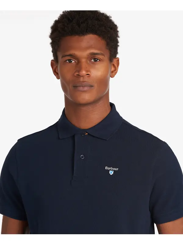 Barbour Men's Sports Polo Shirt - Navy Image 4
