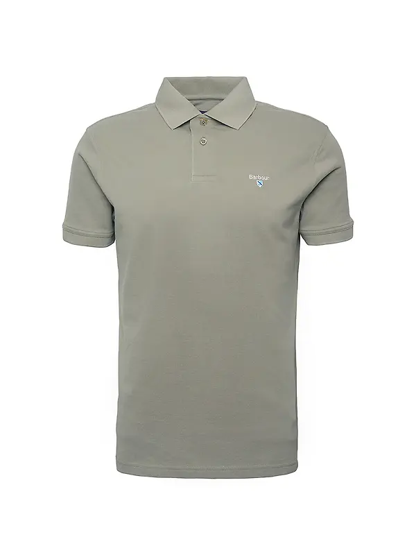 Barbour Men's Sports Short-Sleeved Polo Shirt - Dusty Green Image 1