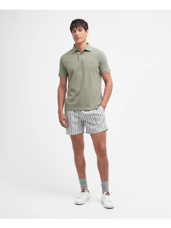 Barbour Men's Sports Short-Sleeved Polo Shirt - Dusty Green Image 3