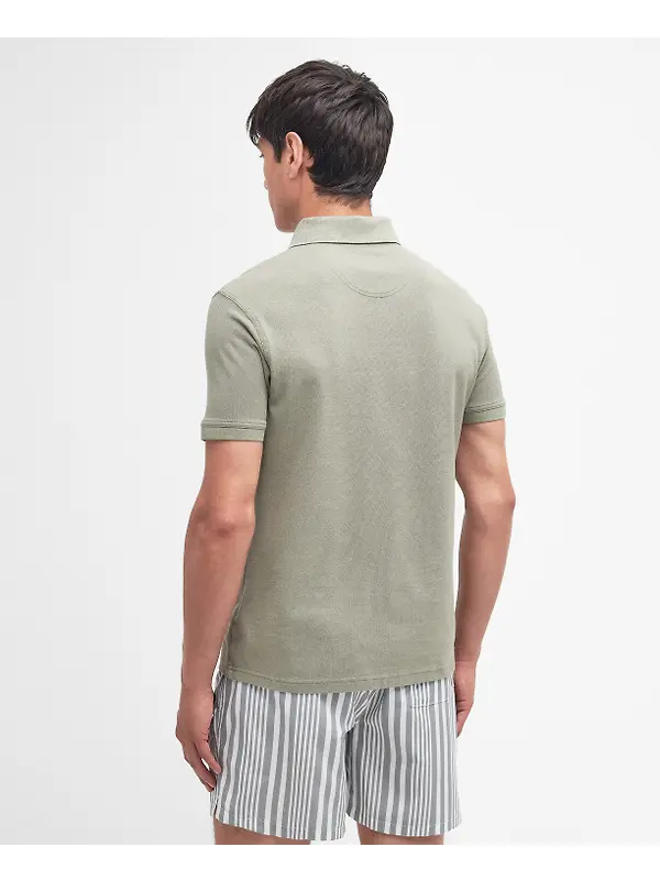 Barbour Men's Sports Short-Sleeved Polo Shirt - Dusty Green Image 4
