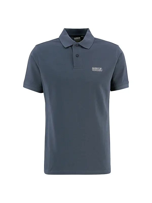 Barbour International Men's Essential Polo Shirt - Storm Grey Image 1