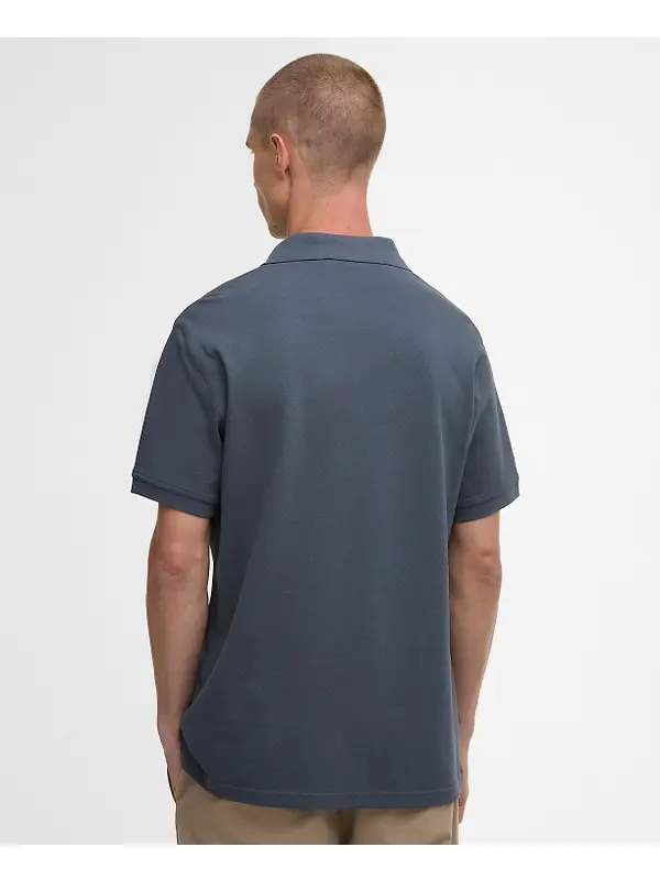 Barbour International Men's Essential Polo Shirt - Storm Grey Image 4