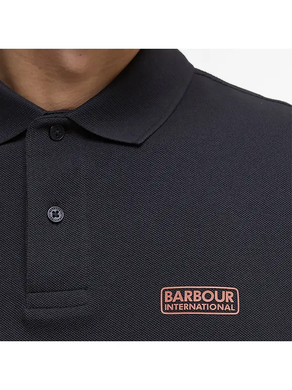 Barbour International Men's Essential Polo Shirt - Dark Navy Image 6