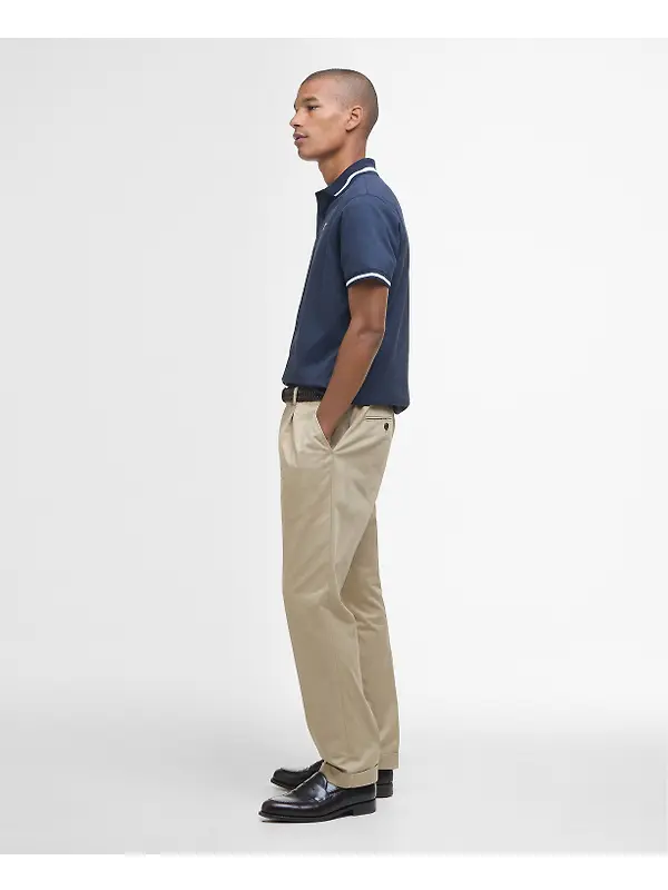 Barbour Men's Ferrybridge Lightweight Polo Shirt - Classic Navy Image 3