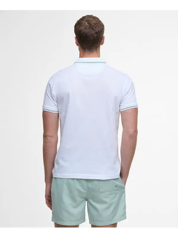 Barbour Men's Ferrybridge Lightweight Polo Shirt - Classic White Image 4