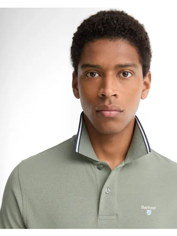 Barbour Men's Fielding Polo Shirt - Agave Green Image 5
