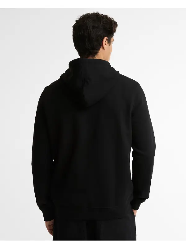 Barbour International Men's Map Zip-Up Hoodie - Black / Pewter Image 4