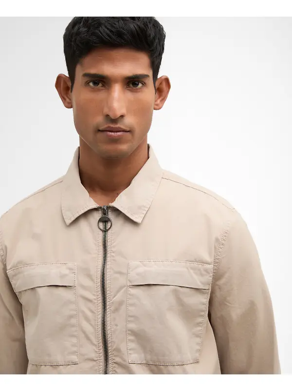 Barbour Men's Glendale Overshirt - Concrete Image 5