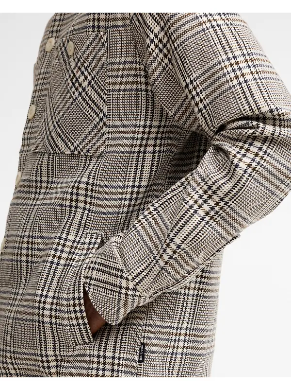 Barbour Men's Alderney Overshirt - Whisper White Image 6