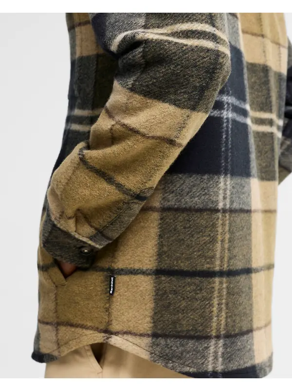 Barbour Men's Woodlane Brushed Check Overshirt - Birchwood Dress Tartan Image 6