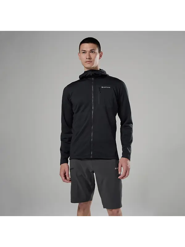 Montane Men's Protium CP Hooded Fleece Jacket - Black Image 2