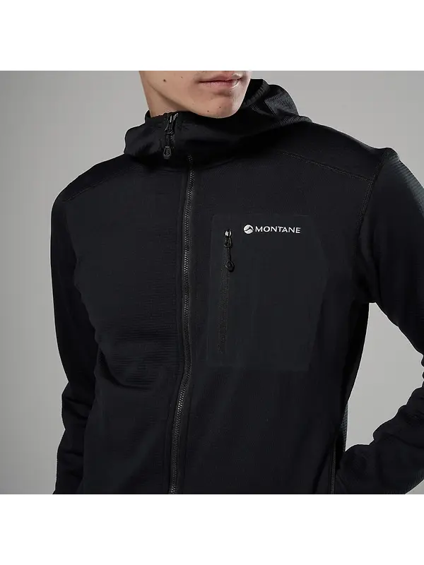 Montane Men's Protium CP Hooded Fleece Jacket - Black Image 5
