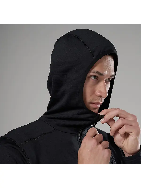 Montane Men's Protium CP Hooded Fleece Jacket - Black Image 7