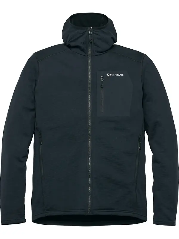 Montane Men's Protium CP Hooded Fleece Jacket - Black Image 1