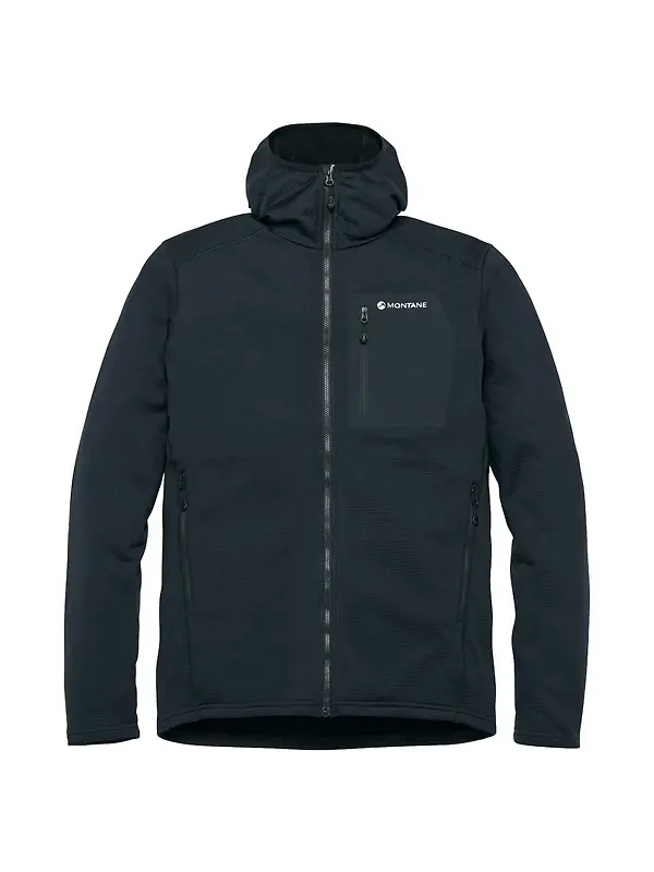 Montane Men's Protium CP Hooded Fleece Jacket - Black Image 1