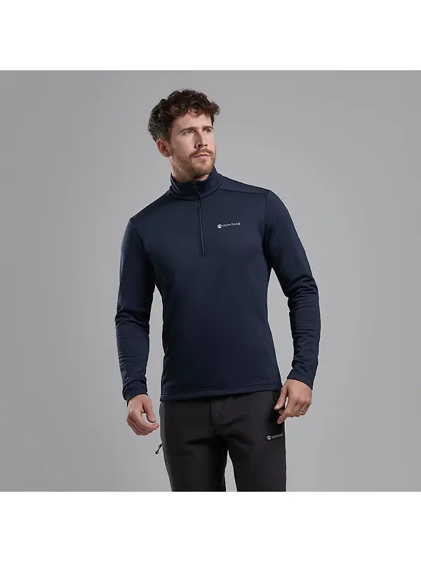 Montane Men's Protium Fleece Pull-On Jacket - Eclipse Blue Image 2