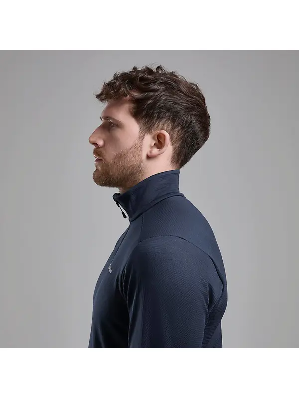 Montane Men's Protium Fleece Pull-On Jacket - Eclipse Blue Image 4