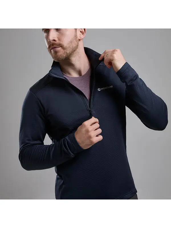 Montane Men's Protium Fleece Pull-On Jacket - Eclipse Blue Image 3