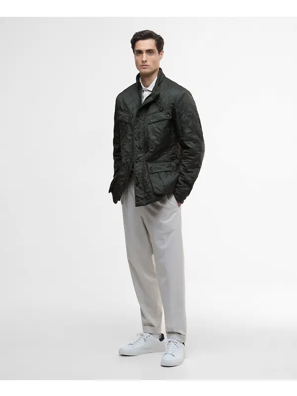 Barbour International Men's Ariel Polarquilt Jacket - Sage Image 3
