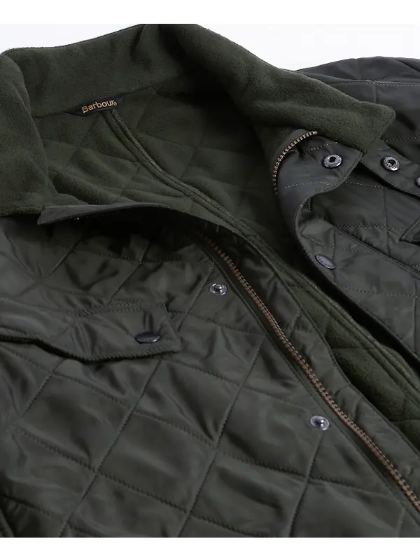 Barbour International Men's Ariel Polarquilt Jacket - Sage Image 9