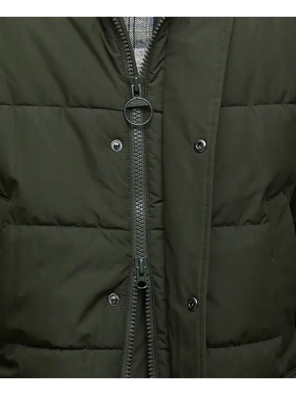 Barbour Men's Hooded Bedale Puffer Jacket - Sage Image 6
