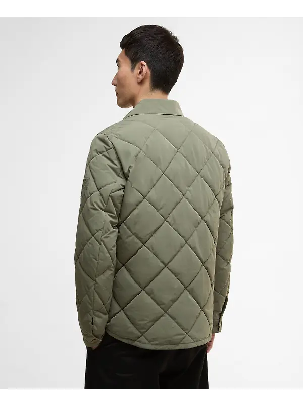Barbour International Men's Axwell Puffer Jacket - Light Moss Image 4